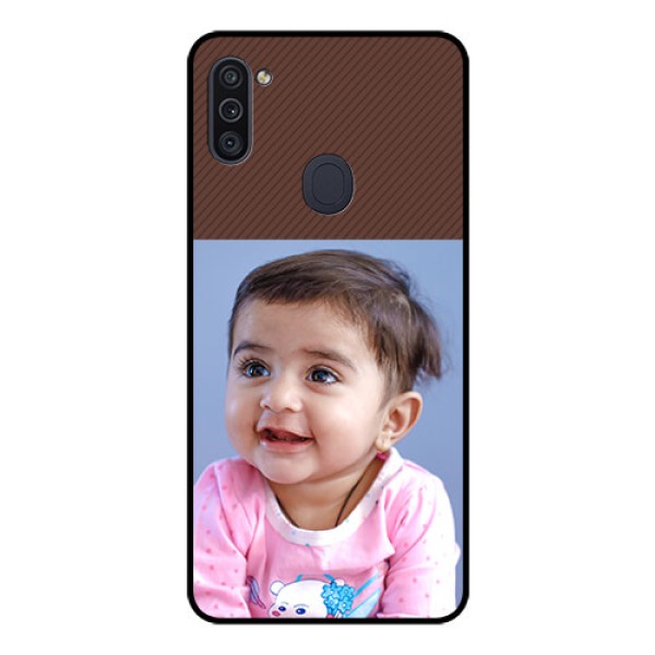 Galaxy M11 Custom Glass Mobile Case - Elegant Case Design