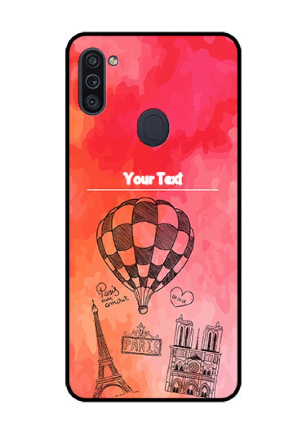 Galaxy M11 Custom Glass Phone Case - Paris Theme Design