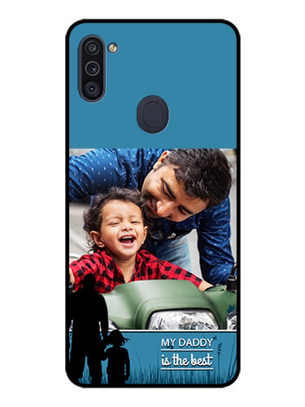 Custom Galaxy M11 Custom Glass Mobile Case - Best dad design 