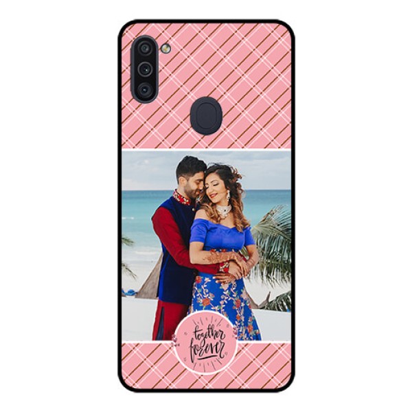 Galaxy M11 Personalized Glass Phone Case - Together Forever Design Galaxy M11 Personalized Glass Phone Case - Together Forever Design