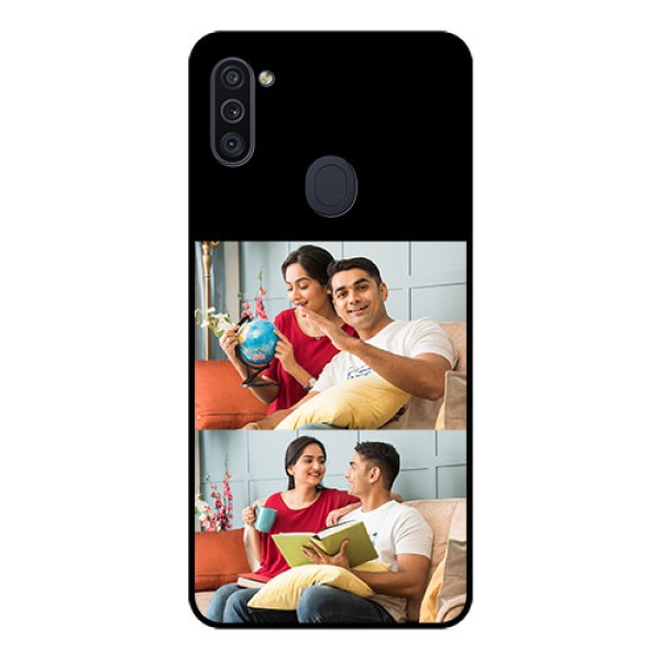 Galaxy M11 2 Images on Glass Phone Cover