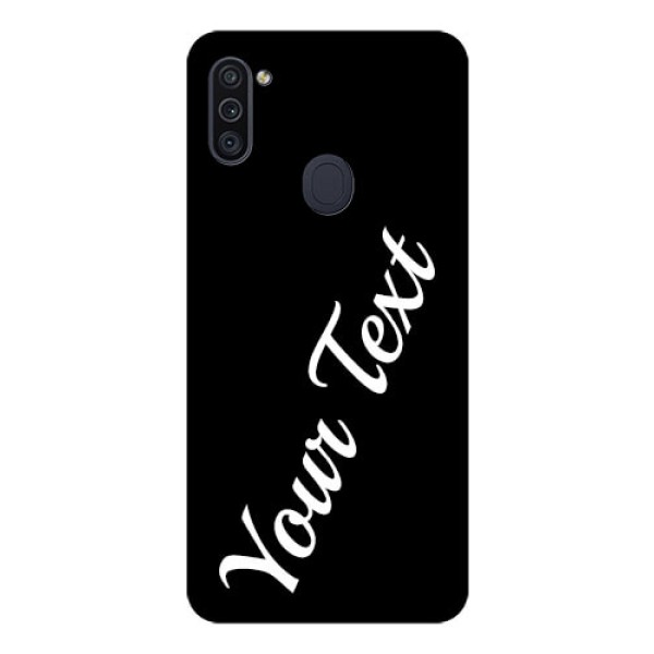 Galaxy M11 Custom Glass Mobile Cover with Your Name