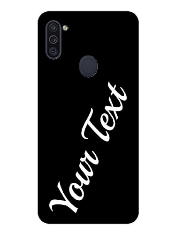 Custom Galaxy M11 Custom Glass Mobile Cover with Your Name
