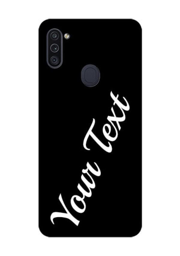 Galaxy M11 Custom Glass Mobile Cover with Your Name