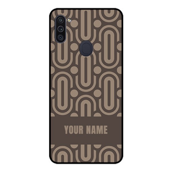 Galaxy M11 Custom Glass Phone Case - Captivating Zero Pattern Design Galaxy M11 Custom Glass Phone Case - Captivating Zero Pattern Design