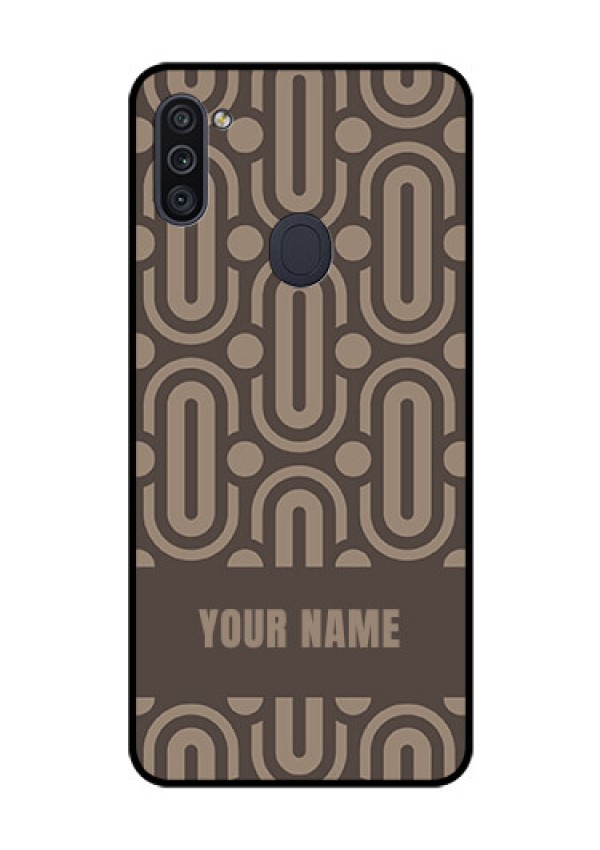 Galaxy M11 Custom Glass Phone Case - Captivating Zero Pattern Design