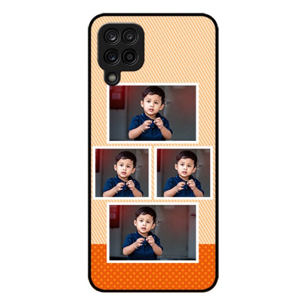 Galaxy M12 Photo Printing on Glass Case - Bulk Photos Upload Design