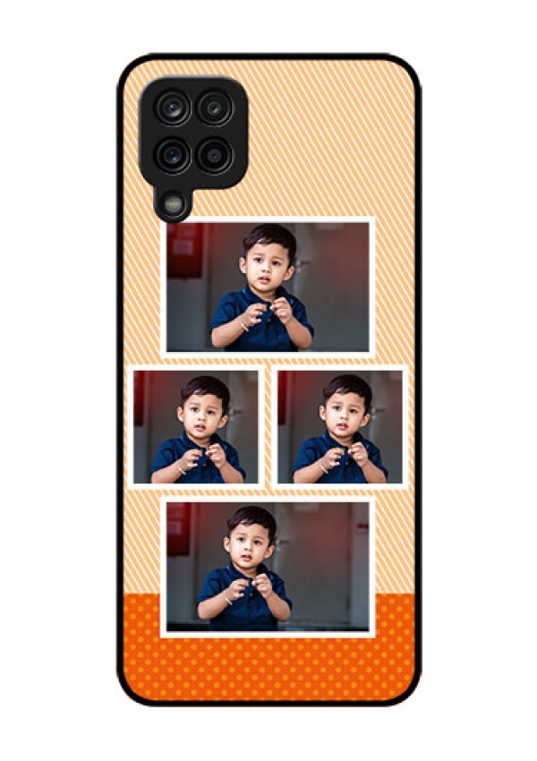 Galaxy M12 Photo Printing on Glass Case - Bulk Photos Upload Design