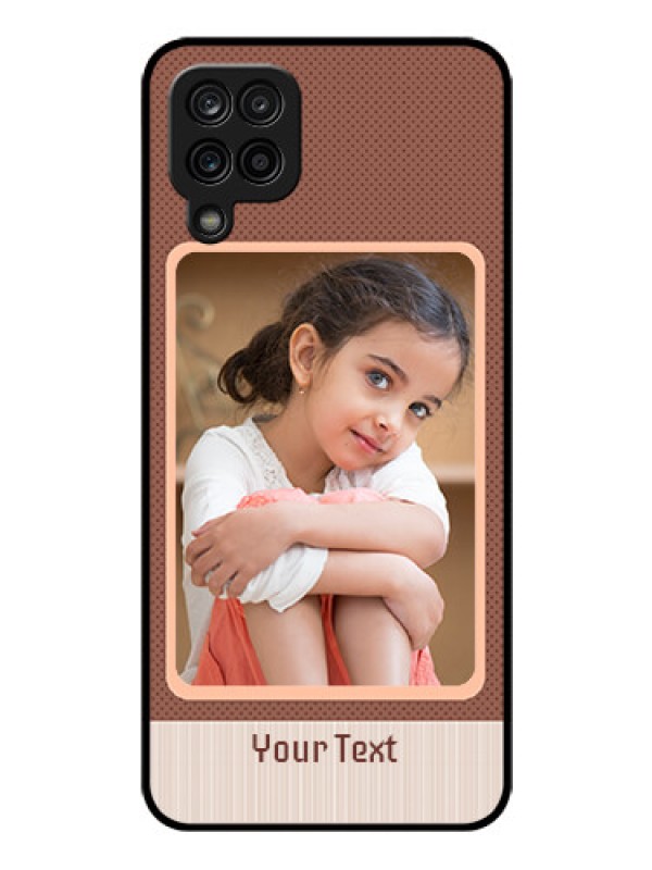 Custom Galaxy M12 Custom Glass Phone Case - Simple Pic Upload Design