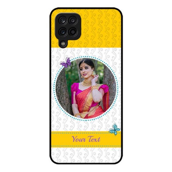 Galaxy M12 Custom Glass Mobile Case - Girls Premium Case Design