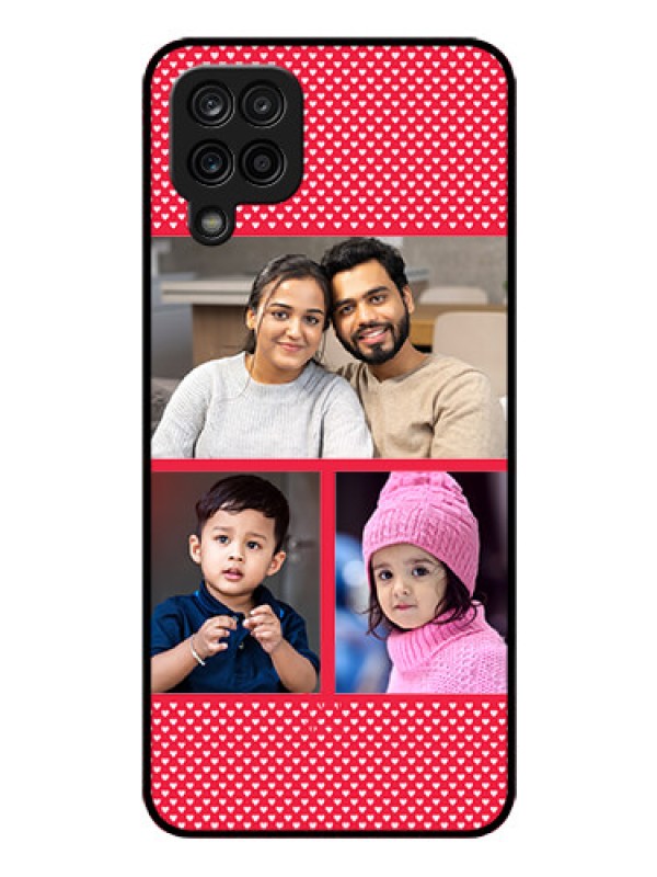 Custom Galaxy M12 Personalized Glass Phone Case - Bulk Pic Upload Design