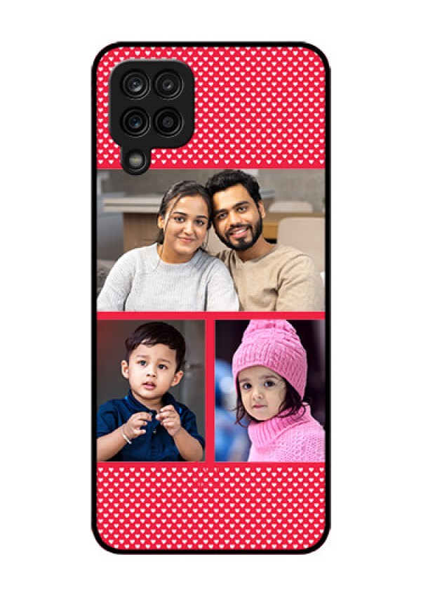 Galaxy M12 Personalized Glass Phone Case - Bulk Pic Upload Design