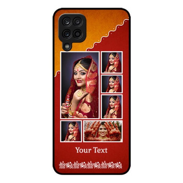 Galaxy M12 Personalized Glass Phone Case - Wedding Pic Upload Design Galaxy M12 Personalized Glass Phone Case - Wedding Pic Upload Design