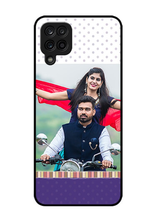 Galaxy M12 Photo Printing on Glass Case - Cute Family Design