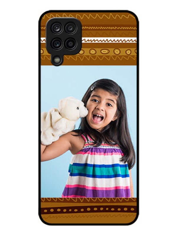 Custom Galaxy M12 Custom Glass Phone Case - Friends Picture Upload Design 