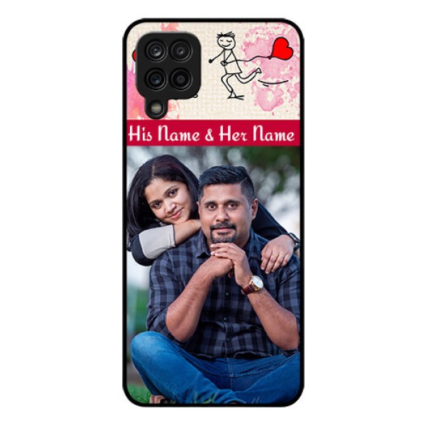Galaxy M12 Photo Printing on Glass Case - You and Me Case Design Galaxy M12 Photo Printing on Glass Case - You and Me Case Design
