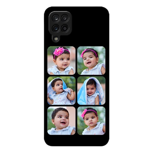 Galaxy M12 Photo Printing on Glass Case - Multiple Pictures Design