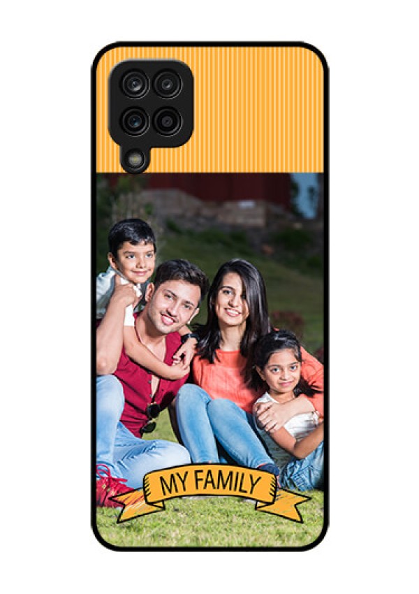 Galaxy M12 Custom Glass Phone Case - My Family Design