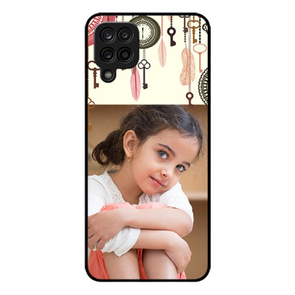 Galaxy M12 Custom Glass Mobile Case - Boho Style Design