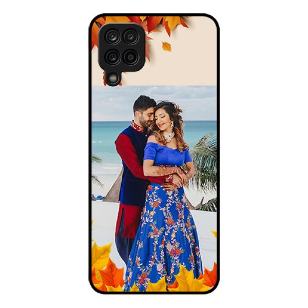 Galaxy M12 Photo Printing on Glass Case - Autumn Maple Leaves Design Galaxy M12 Photo Printing on Glass Case - Autumn Maple Leaves Design