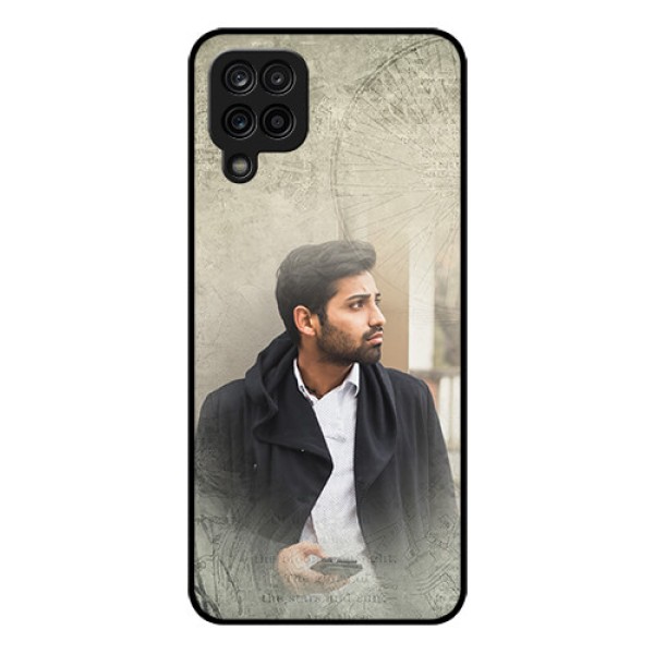 Galaxy M12 Custom Glass Phone Case - with vintage design