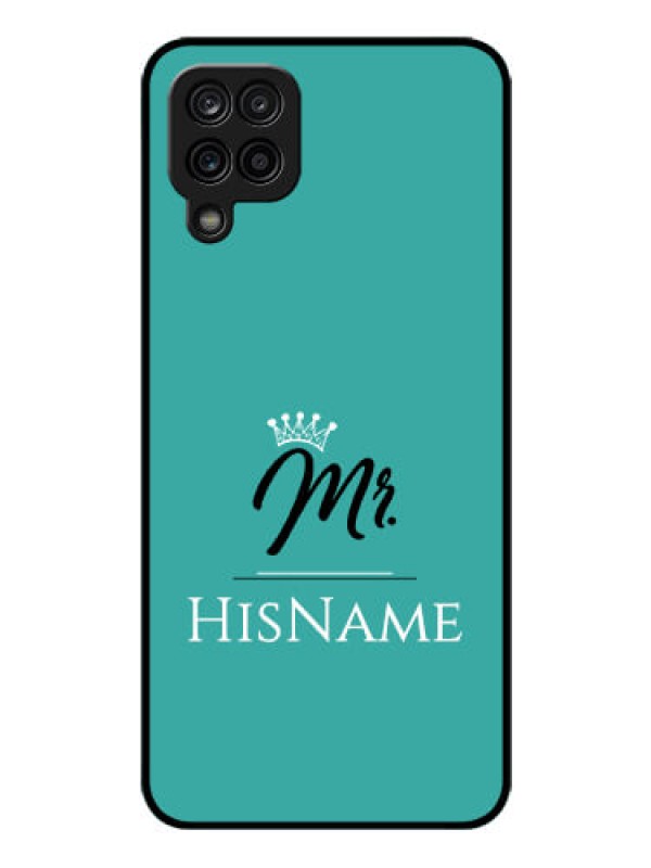 Custom Galaxy M12 Custom Glass Phone Case Mr with Name