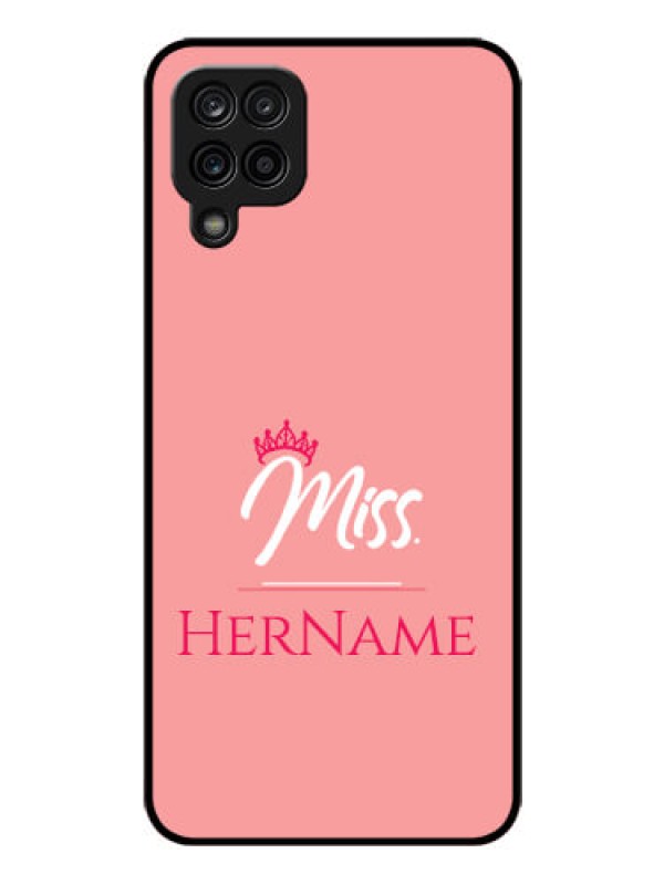 Custom Galaxy M12 Custom Glass Phone Case Mrs with Name