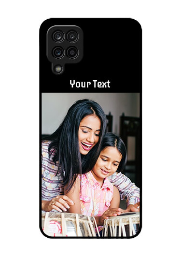 Galaxy M12 Photo with Name on Glass Phone Case