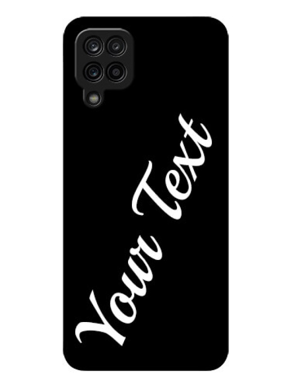 Custom Galaxy M12 Custom Glass Mobile Cover with Your Name