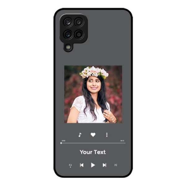 Galaxy M12 Custom Glass Mobile Case - Play The Music Design