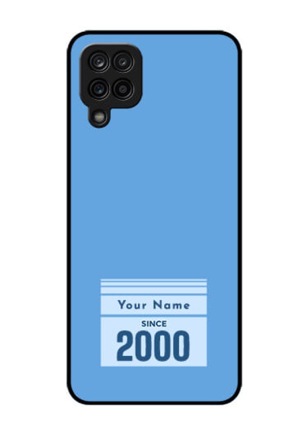 Galaxy M12 Custom Glass Mobile Case - Custom Year of birth Design
