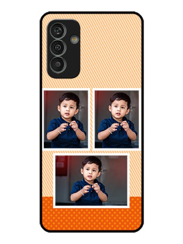 Custom Galaxy M13 4G Photo Printing on Glass Case - Bulk Photos Upload Design