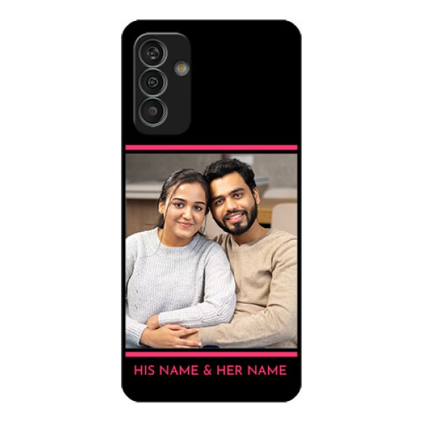 Galaxy M13 4G Custom Glass Mobile Case - with Add Text Design