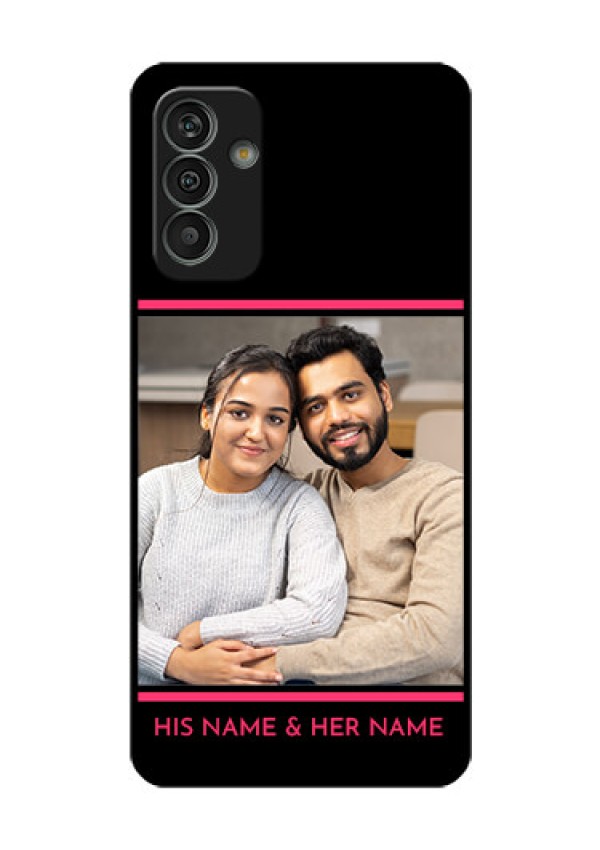 Galaxy M13 4G Custom Glass Mobile Case - with Add Text Design