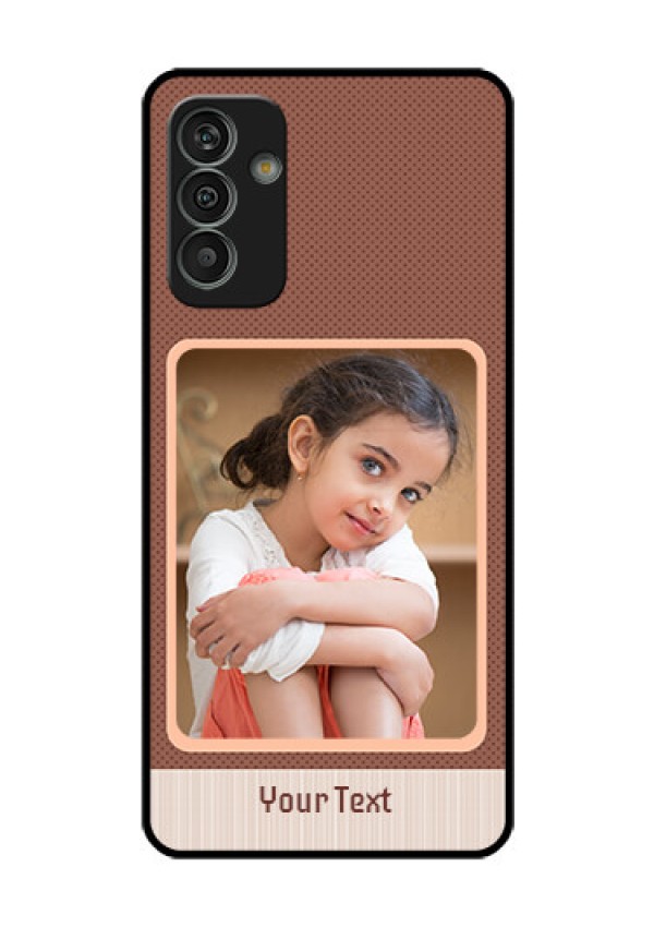 Galaxy M13 4G Custom Glass Phone Case - Simple Pic Upload Design