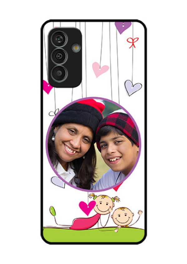 Galaxy M13 4G Photo Printing on Glass Case - Cute Kids Phone Case Design