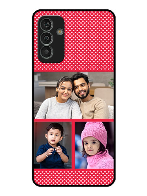 Custom Galaxy M13 4G Personalized Glass Phone Case - Bulk Pic Upload Design