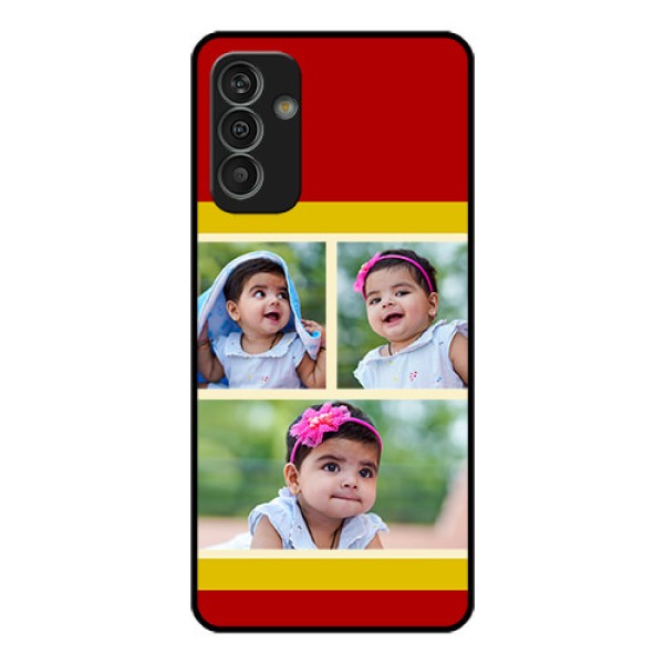 Galaxy M13 4G Custom Glass Mobile Case - Multiple Pic Upload Design