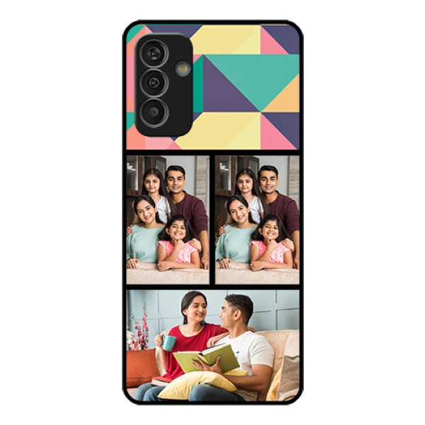 Galaxy M13 4G Custom Glass Phone Case - Bulk Pic Upload Design