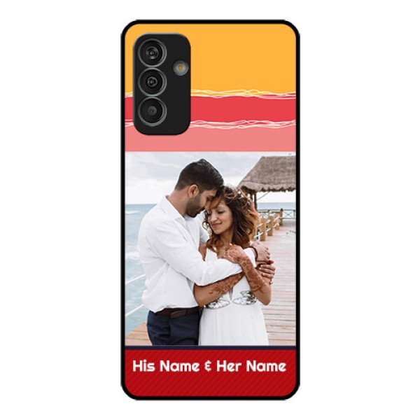 Galaxy M13 4G Custom Glass Mobile Case - Colorful Case Design