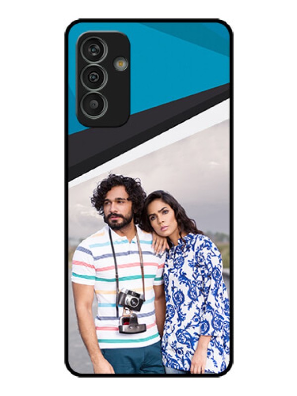 Custom Galaxy M13 4G Photo Printing on Glass Case - Simple Pattern Photo Upload Design