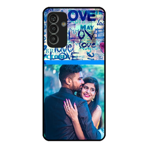 Galaxy M13 4G Custom Glass Mobile Case - Colorful Love Design
