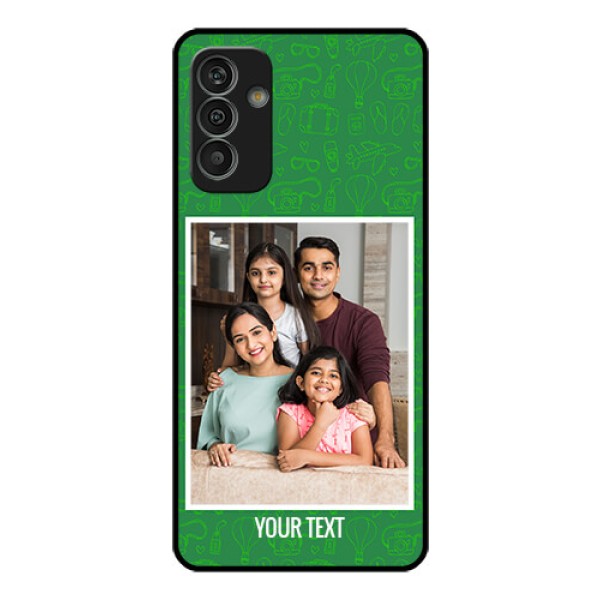 Galaxy M13 4G Personalized Glass Phone Case - Picture Upload Design