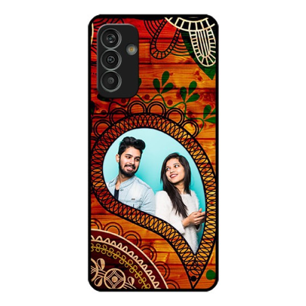 Galaxy M13 4G Personalized Glass Phone Case - Abstract Colorful Design