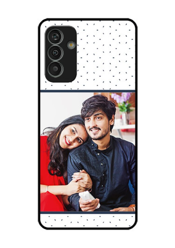 Galaxy M13 4G Personalized Glass Phone Case - Premium Dot Design