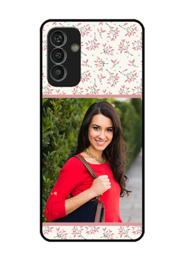 Galaxy M13 4G Custom Glass Phone Case - Premium Floral Design