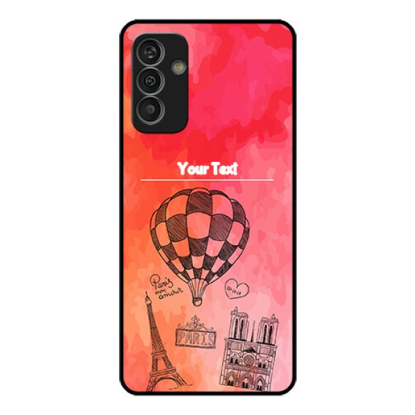 Galaxy M13 4G Custom Glass Phone Case - Paris Theme Design