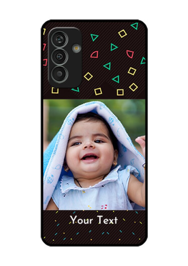 Galaxy M13 4G Custom Glass Phone Case - with confetti birthday design