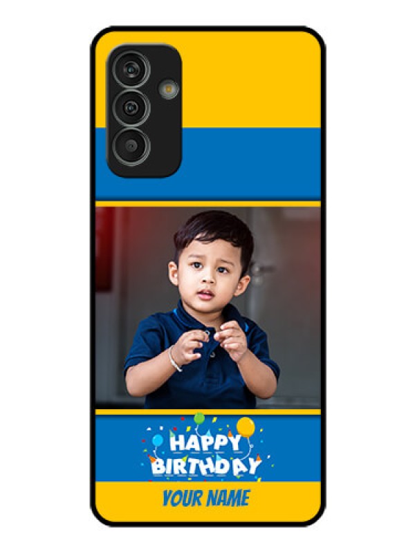 Custom Galaxy M13 4G Custom Glass Mobile Case - Birthday Wishes Design