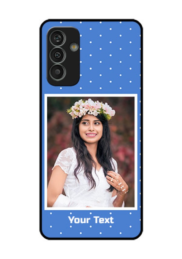 Galaxy M13 4G Photo Printing on Glass Case - Polka dots design